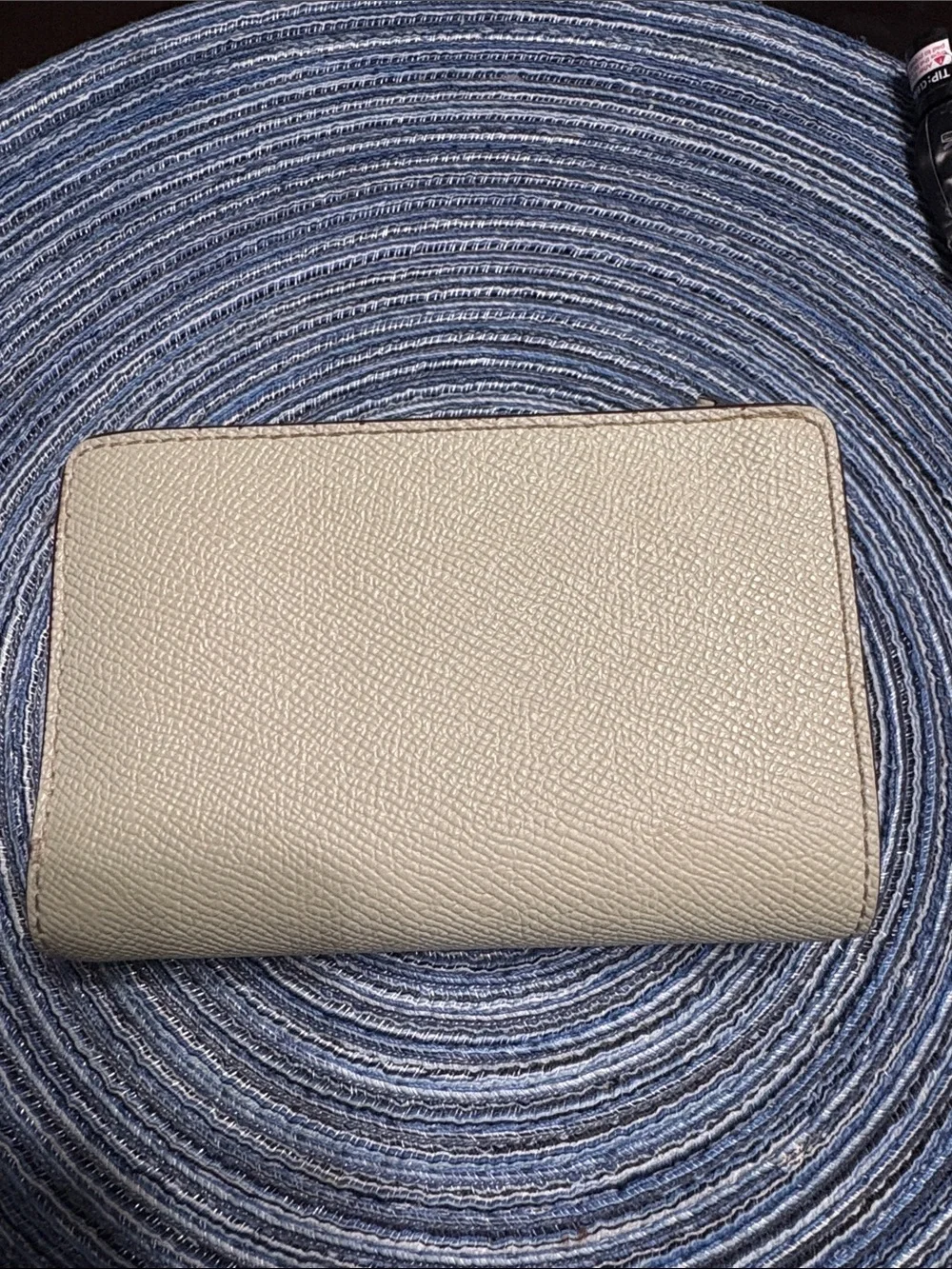 COACH Pebbled Leather Wallet in Mint Green